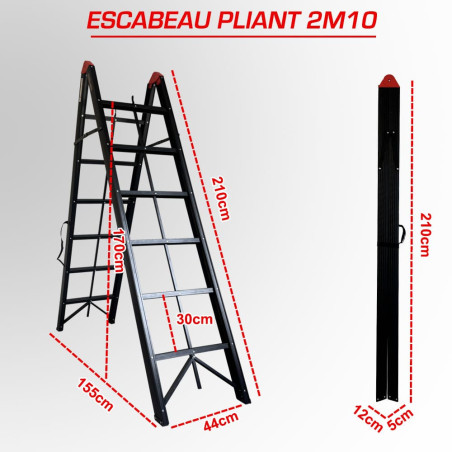 Escabeau pliant 2m10