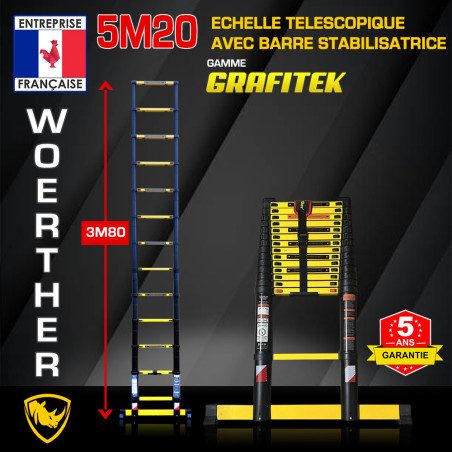 escala telescópica 5,2 metros