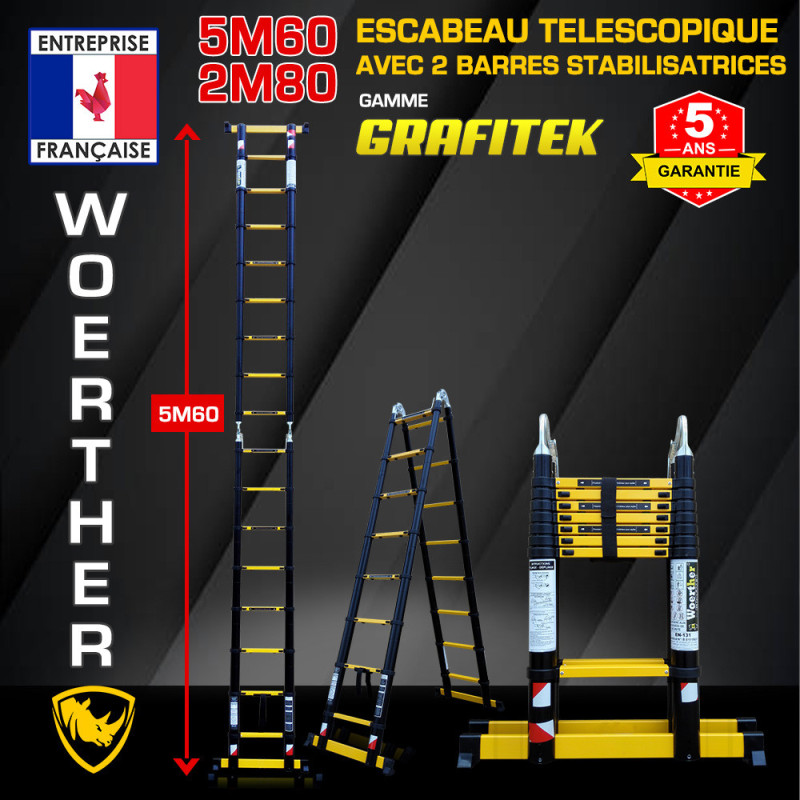 Escalinata telescópica 5m60