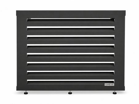 Cache climatiseur XL Noir RAL 9005 | Acier galvanisé | Woerther