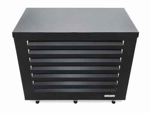 Cache climatiseur XL Noir RAL 9005 | Acier galvanisé | Woerther