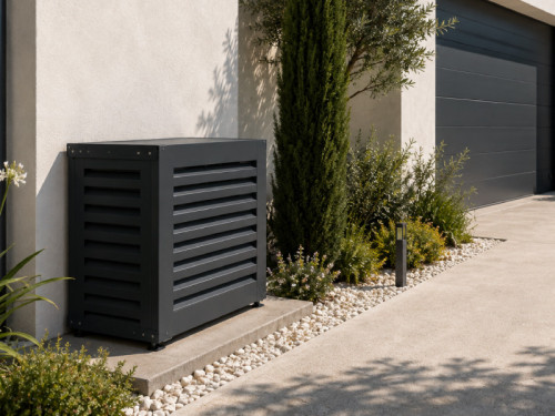 Cache Climatiseur Woerther Gris Anthracite Ral 7016