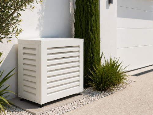 Cache Climatiseur Taille S - couleur Blanc
