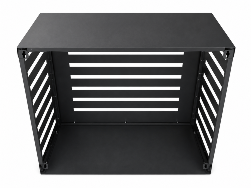 Cache climatiseur M Noir RAL 9005 | Acier galvanisé | Woerther