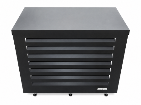 Cache climatiseur M Noir RAL 9005 | Acier galvanisé | Woerther