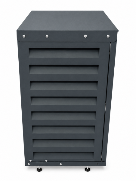 Cache climatiseur L Anthractite RAL 7016 | Acier galvanisé | Woerther