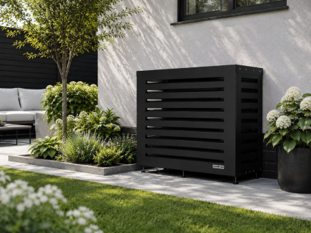 Cache Climatiseur Taille M Noir Ral 9005 Mat