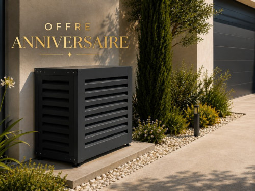 Cache Climatiseur Taille M - couleur Anthracite
