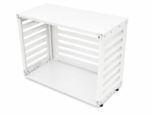 Cache climatiseur XL Blanc RAL 9010 | Acier galvanisé | Woerther