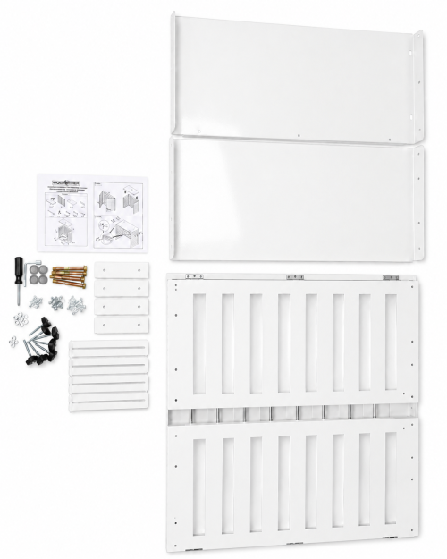 Cache climatiseur XL Blanc RAL 9010 | Acier galvanisé | Woerther