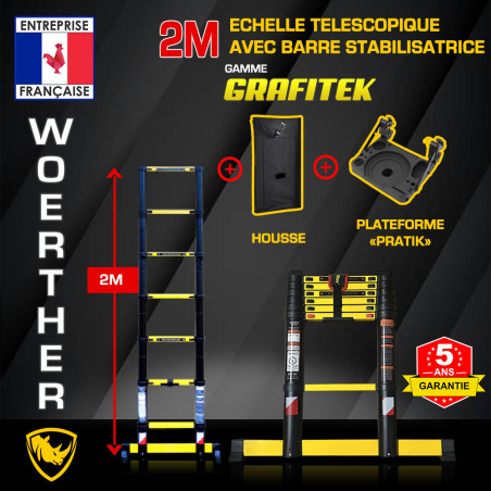 scala telescopica 2 metri Woerther