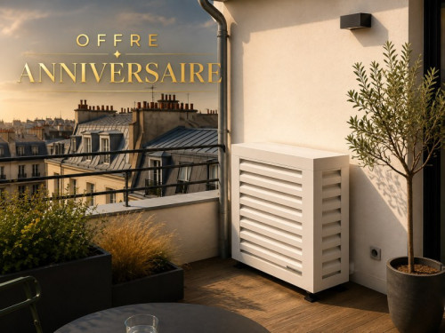 Cache Climatiseur Taille XL - couleur Blanc