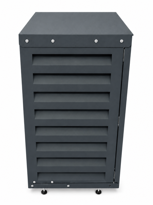 Cache climatiseur XL Gris Anthracite RAL 7016 | Acier galvanisé | Woerther