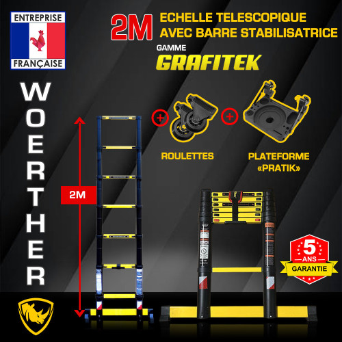scala telescopica 2 metri Woerther
