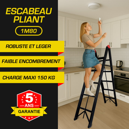 Escabeau pliant 1m80