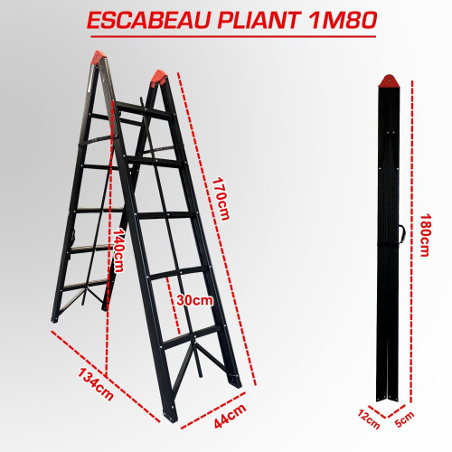 Escabeau pliant 1m80