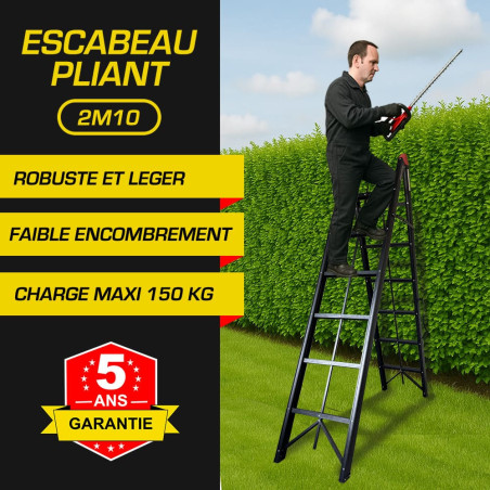 Escabeau pliant 2m10