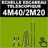 Escaleras telescópicas de tijera 4m40